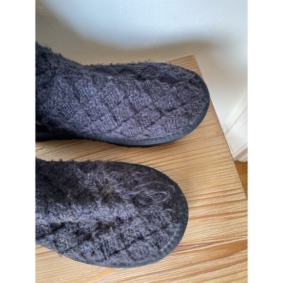 Ugg Australia Womens Boots Size 7 Black Lattice Cardy Sweater Knit S/N 3066 Y2K - Picture 10 of 11